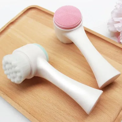 Double-Sided Silicone Face Cleansing Brush